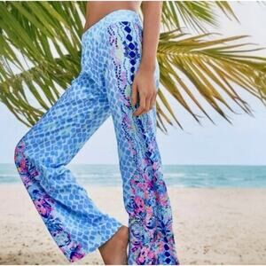 Lilly Pulitzer NWT Bal Harbour Palazzo Pants Hidden Treasure Size XS